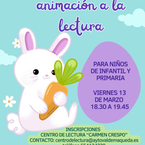 Taller de animación a la lectura para niños y niñas de infantil y primaria